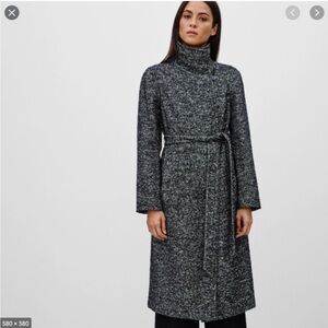 Aritzia Babaton Jacoby Wrap Long Coat size XS
